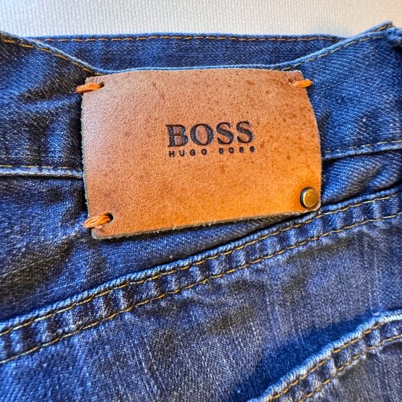 Boss Hugo Boss Jeans Mens Size 32/30 (30x29) Button Fly Straight Leg - Picture 12 of 16
